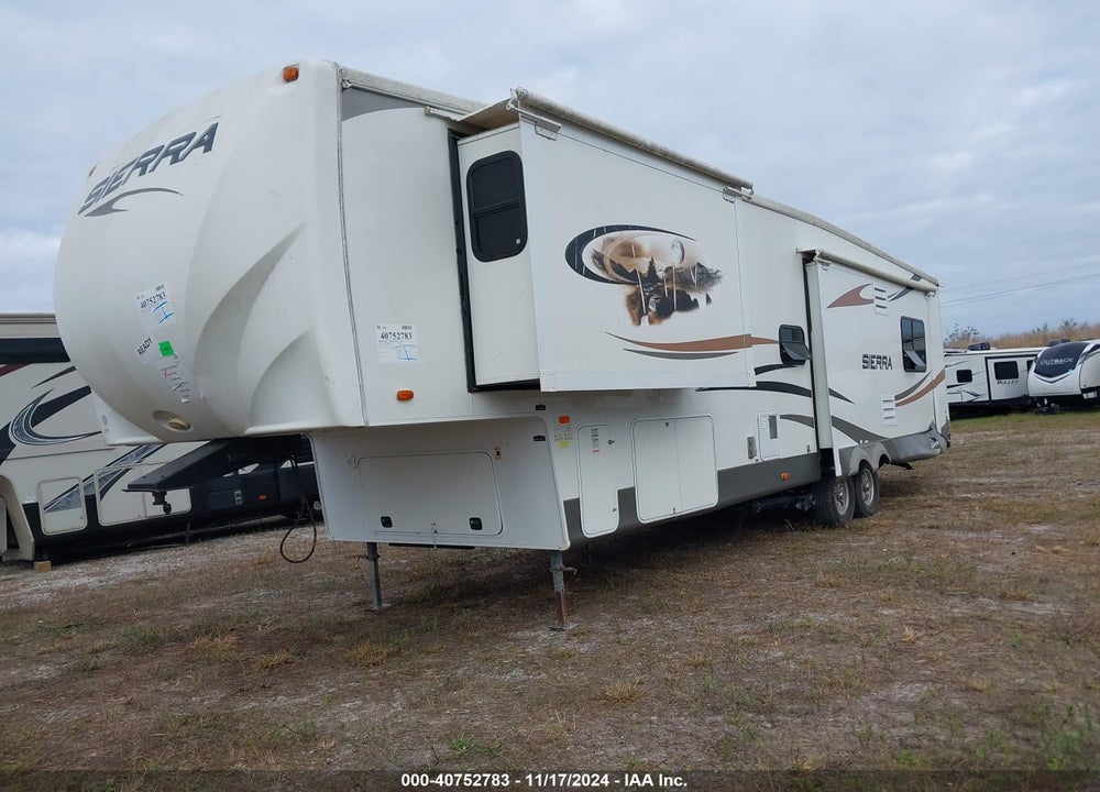 2012 FOREST RIVER SIERRA TRAVEL TRAILER VIN: 4X4FSEK29CJ036682