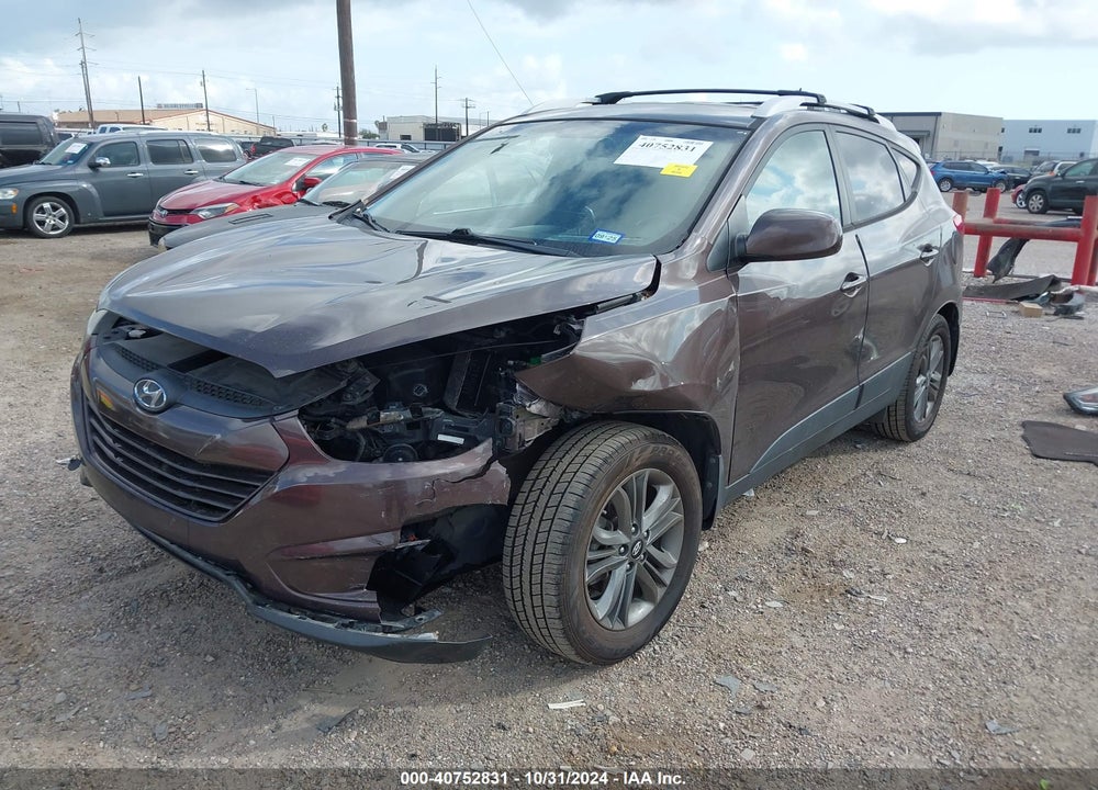 2014 HYUNDAI TUCSON SE VIN: KM8JUCAG2EU916275