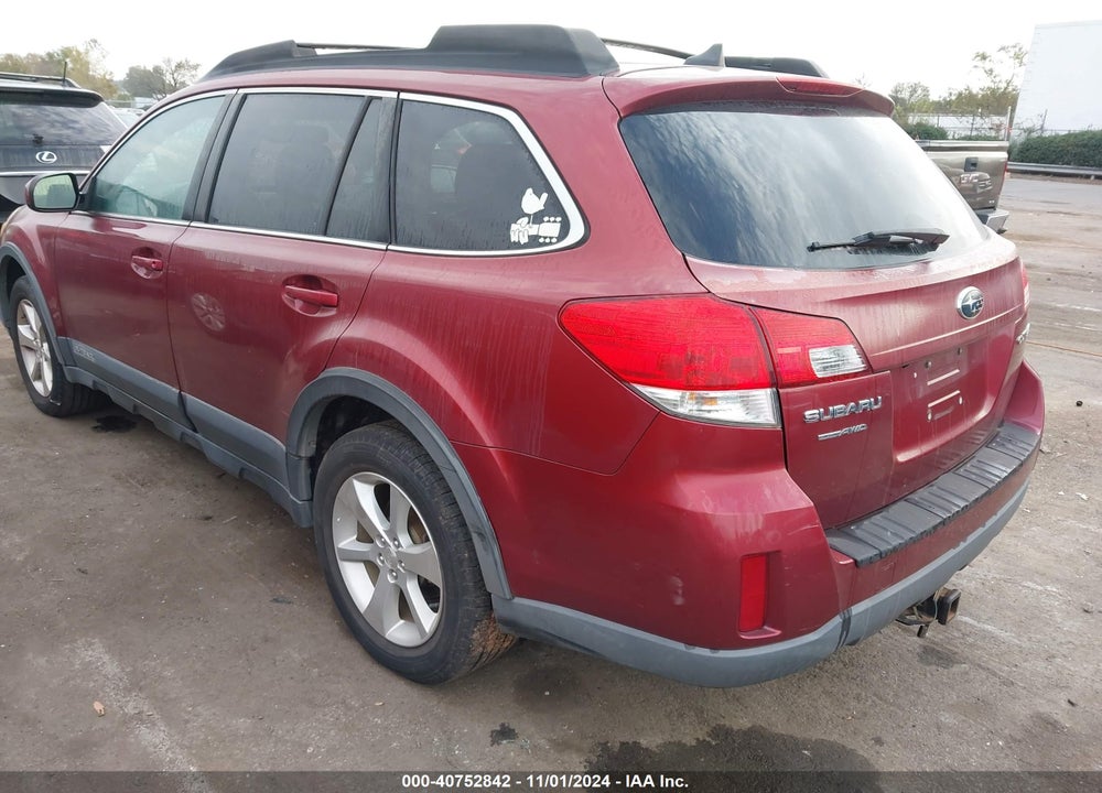 2013 SUBARU OUTBACK 2.5I LIMITED VIN: 4S4BRCLC1D3268013