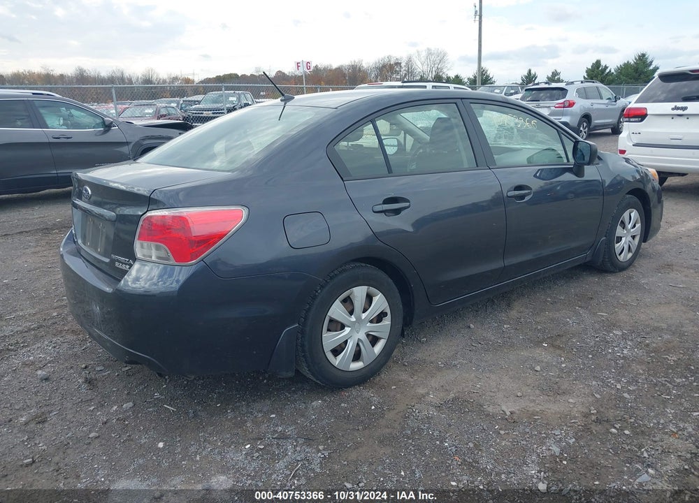 2013 SUBARU IMPREZA 2.0I VIN: JF1GJAA65DH015742