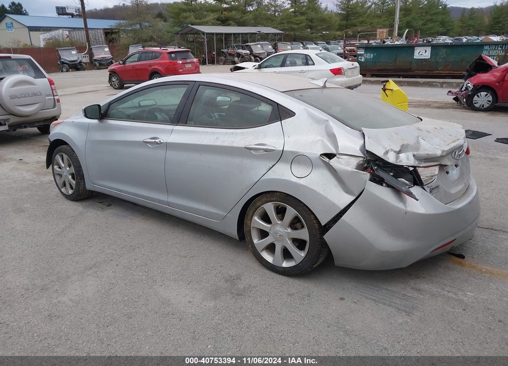 2013 HYUNDAI ELANTRA LIMITED VIN: 5NPDH4AE3DH362456