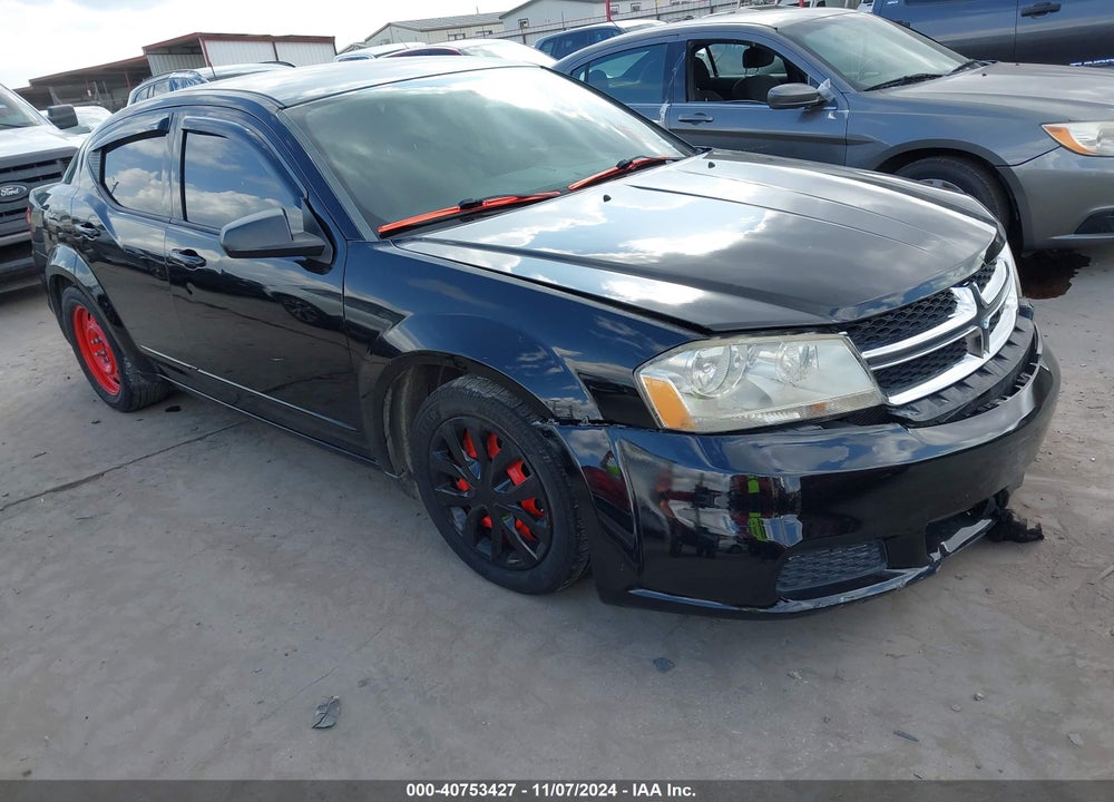 2012 DODGE AVENGER SE VIN: 1C3CDZAG2CN269324