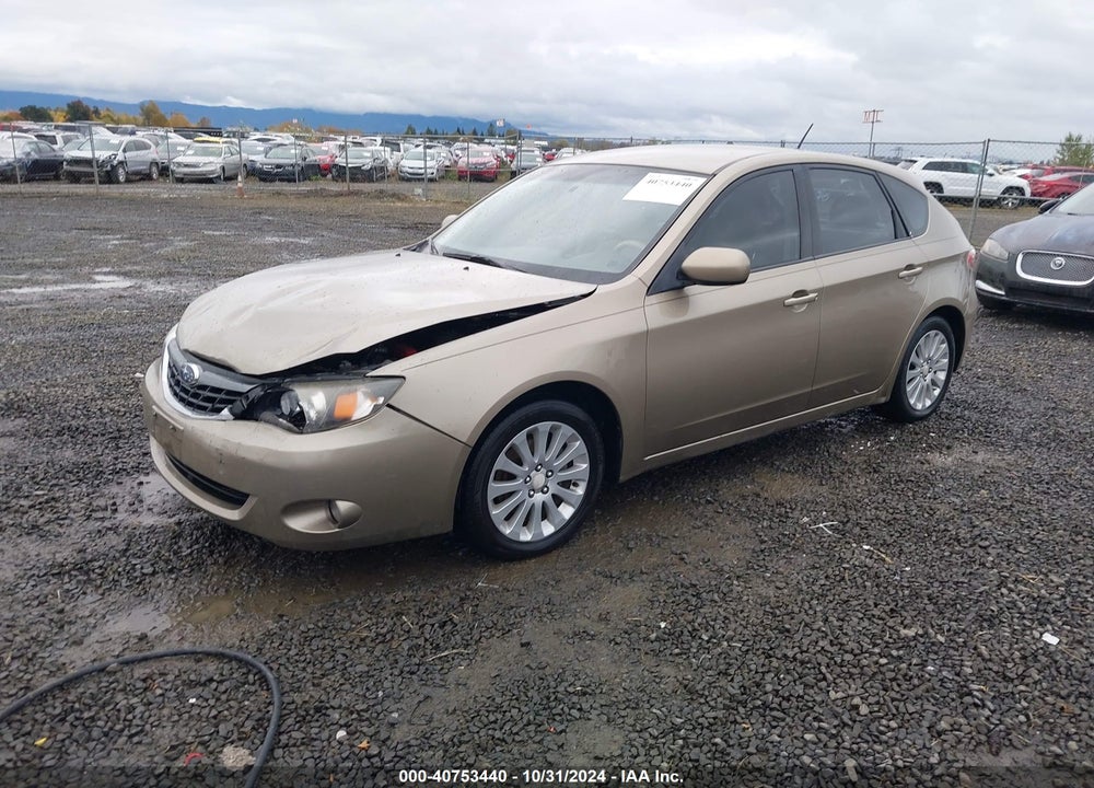 2008 SUBARU IMPREZA WAGON (NATL) I W/PREMIUM PKG VIN: JF1GH61608H816674