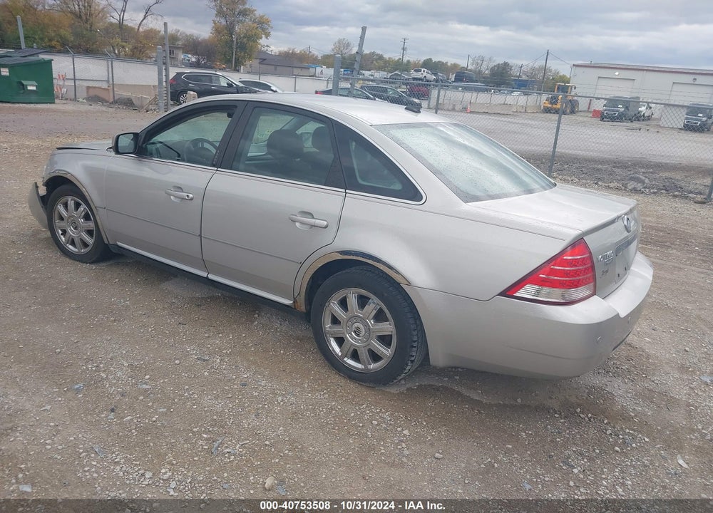 2007 MERCURY MONTEGO PREMIER VIN: 1MEHM43167G607104