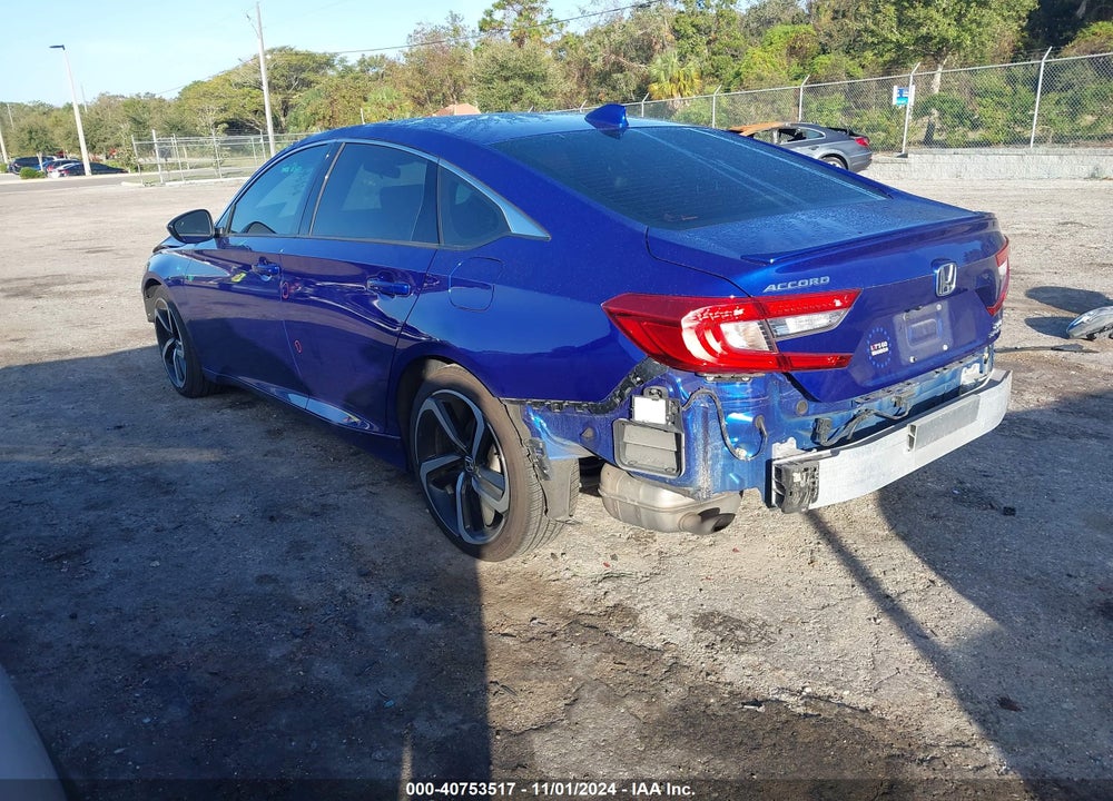 2019 HONDA ACCORD SPORT 2.0T VIN: 1HGCV2F33KA011939