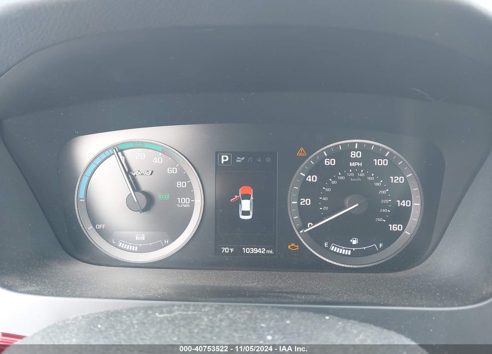 2016 HYUNDAI SONATA HYBRID SE VIN: KMHE24L19GA011865