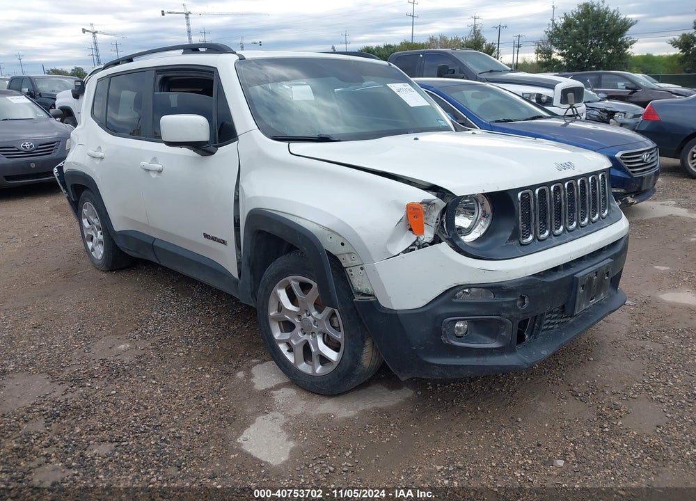 2016 JEEP RENEGADE LATITUDE VIN: ZACCJABT3GPD92418