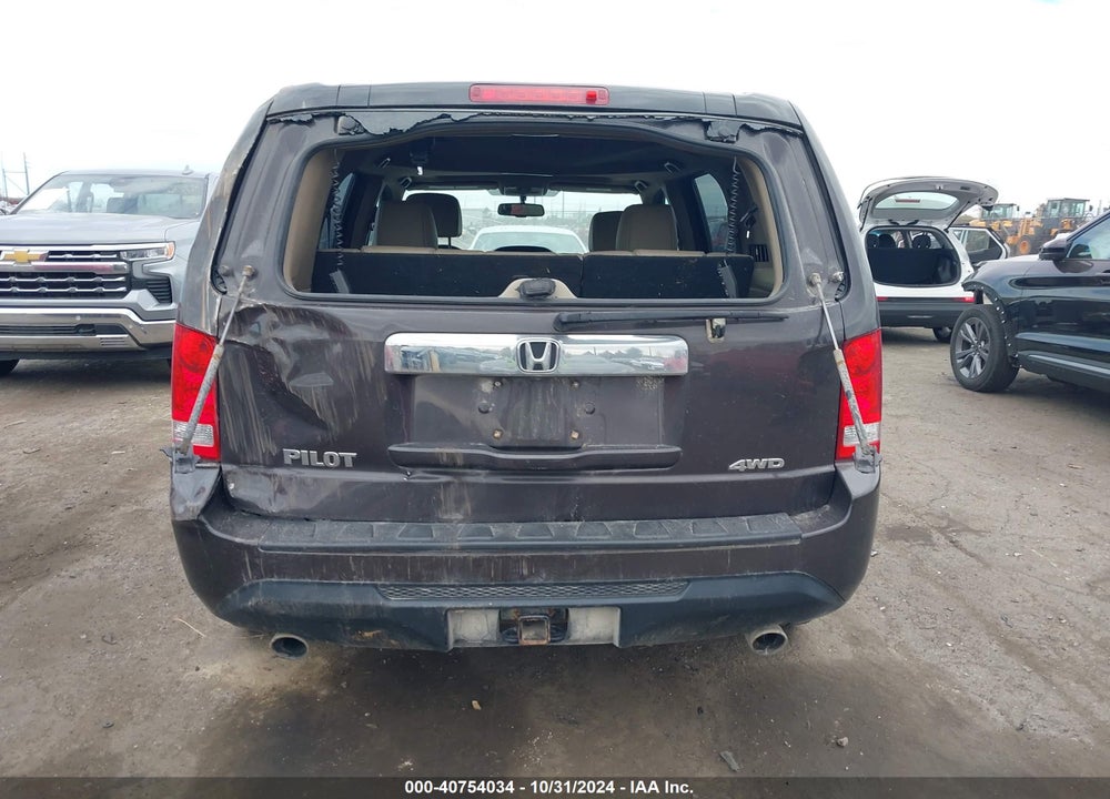 2015 HONDA PILOT EX-L VIN: 5FNYF4H74FB049237