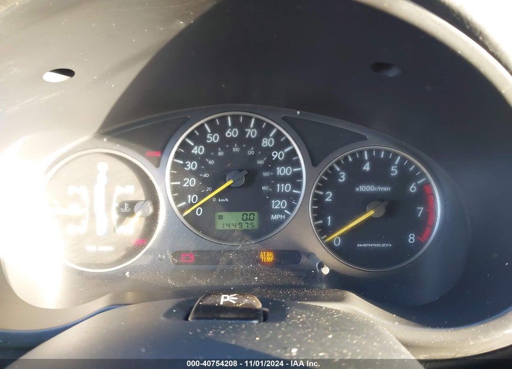 2002 SUBARU IMPREZA 2.5RS VIN: JF1GD67502H513623