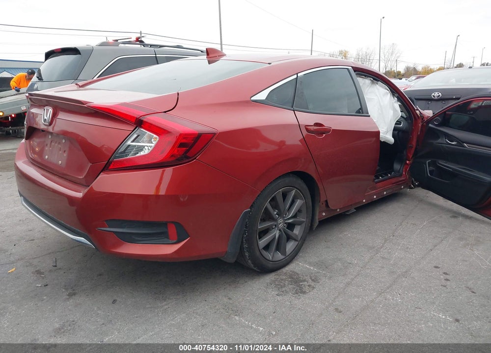2021 HONDA CIVIC EX-L VIN: 2HGFC1F79MH705622