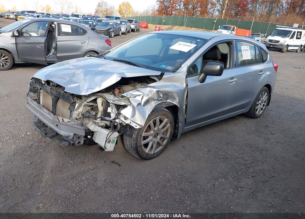 2012 SUBARU IMPREZA 2.0I VIN: JF1GPAA68CG204341