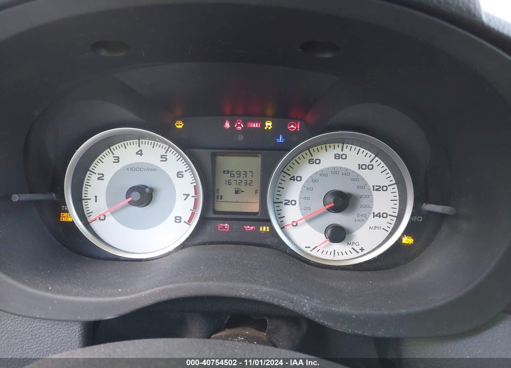 2012 SUBARU IMPREZA 2.0I VIN: JF1GPAA68CG204341