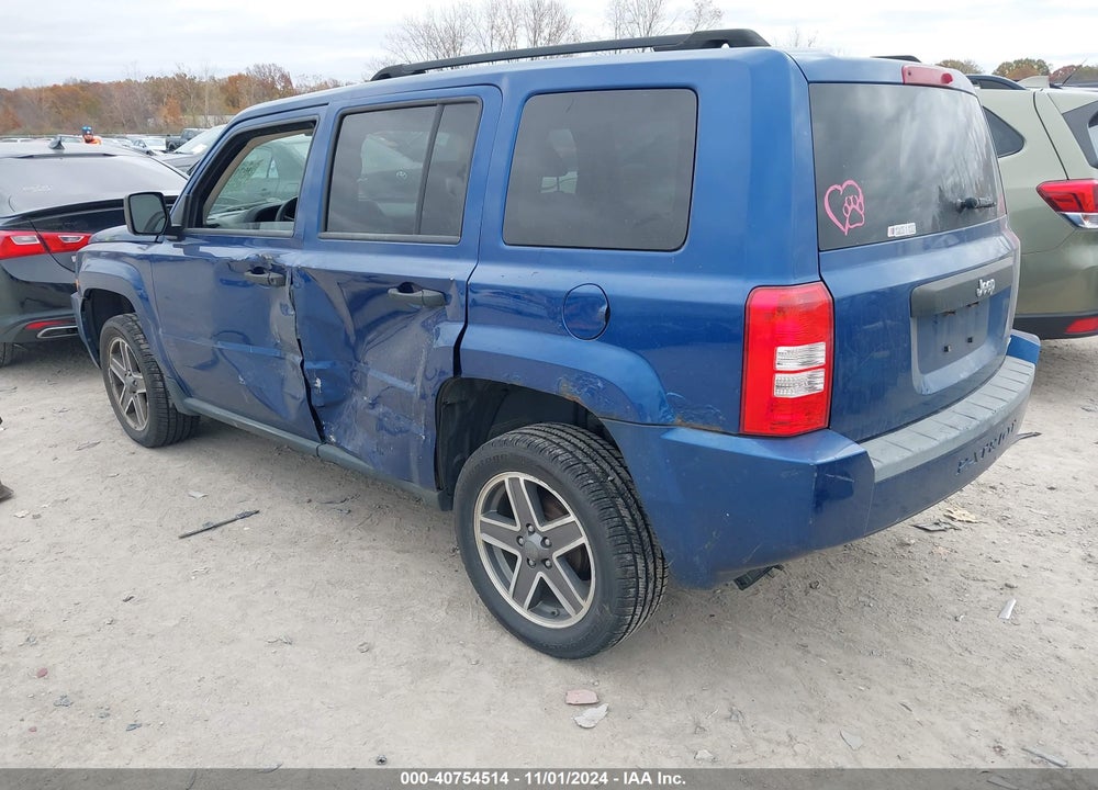 2009 JEEP PATRIOT SPORT VIN: 1J4FT28B29D159153
