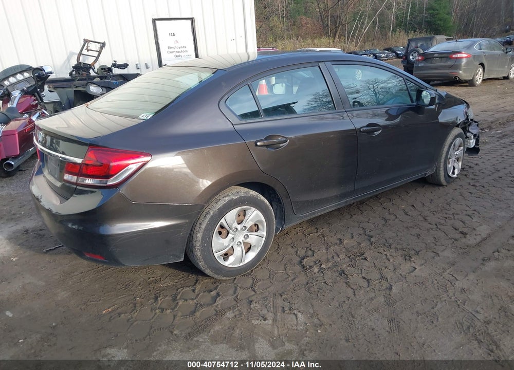 2014 HONDA CIVIC LX VIN: 2HGFB2F58EH529672