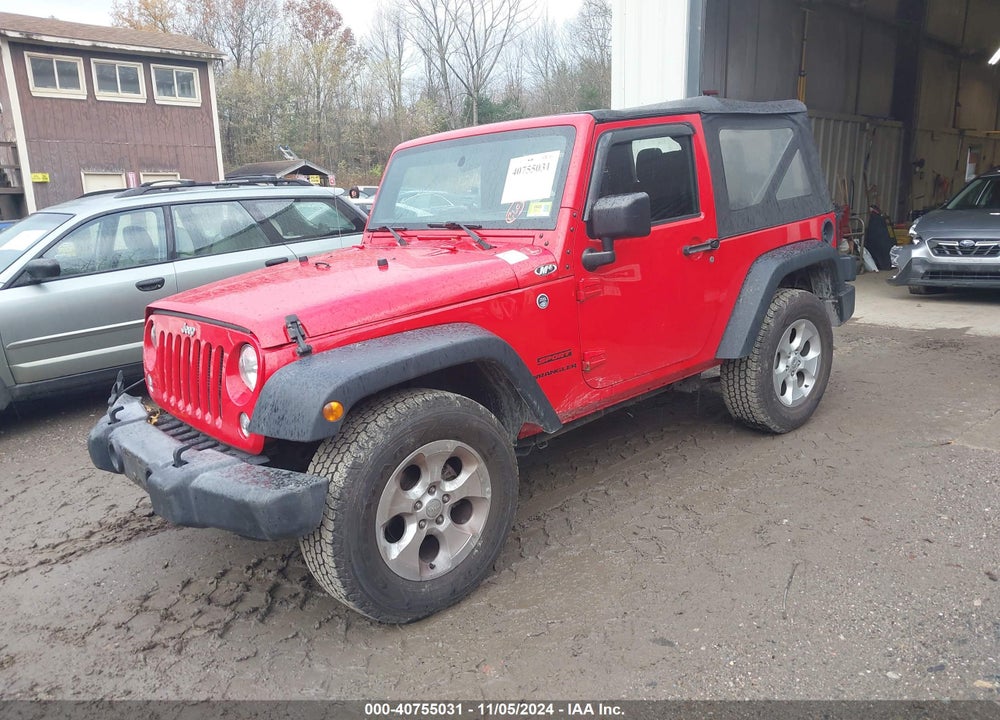 2016 JEEP WRANGLER SPORT VIN: 1C4AJWAG7GL342456