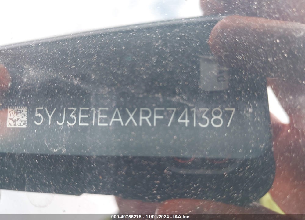 2024 TESLA MODEL 3 REAR-WHEEL DRIVE VIN: 5YJ3E1EAXRF741387
