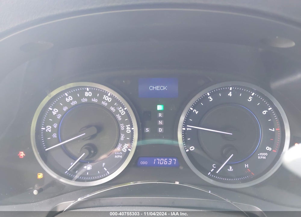 2011 LEXUS IS 250 VIN: JTHBF5C29B5137802