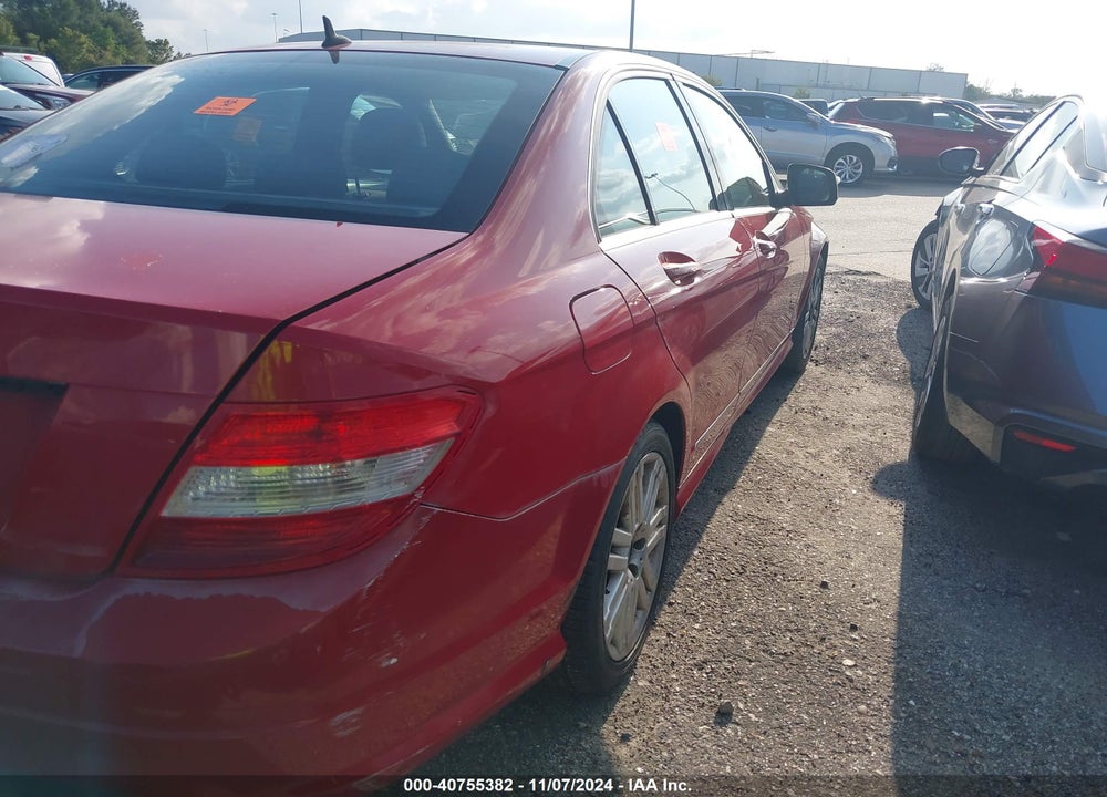 2008 MERCEDES-BENZ C 300 VIN: WDDGF54X58F146328