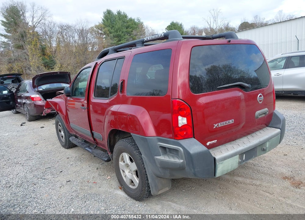 2005 NISSAN XTERRA S VIN: 5N1AN08W75C633420