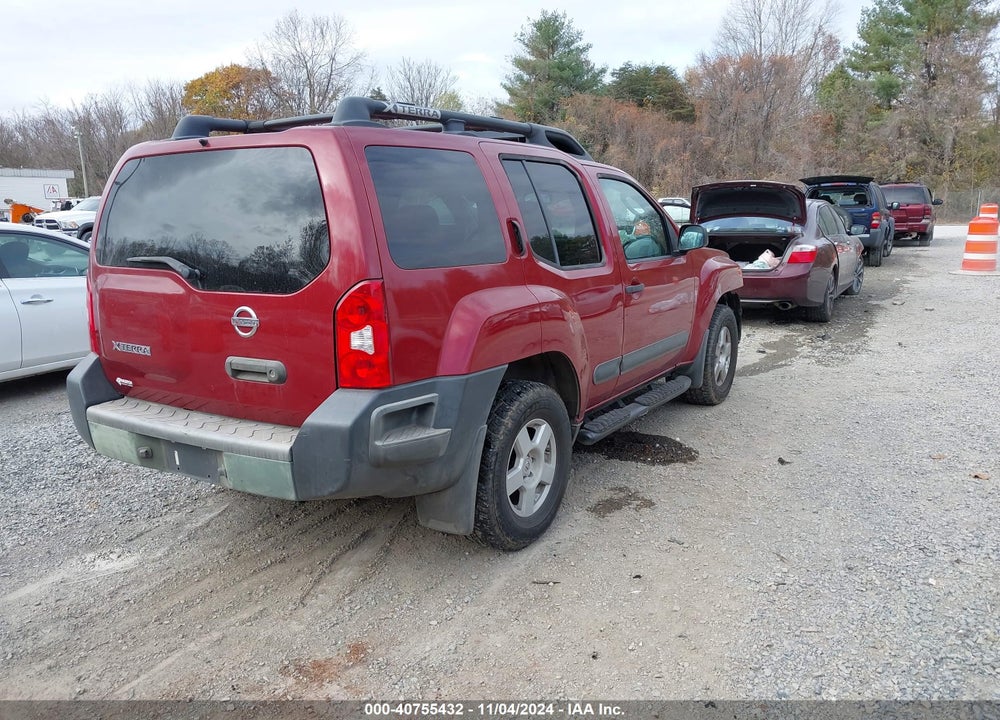 2005 NISSAN XTERRA S VIN: 5N1AN08W75C633420