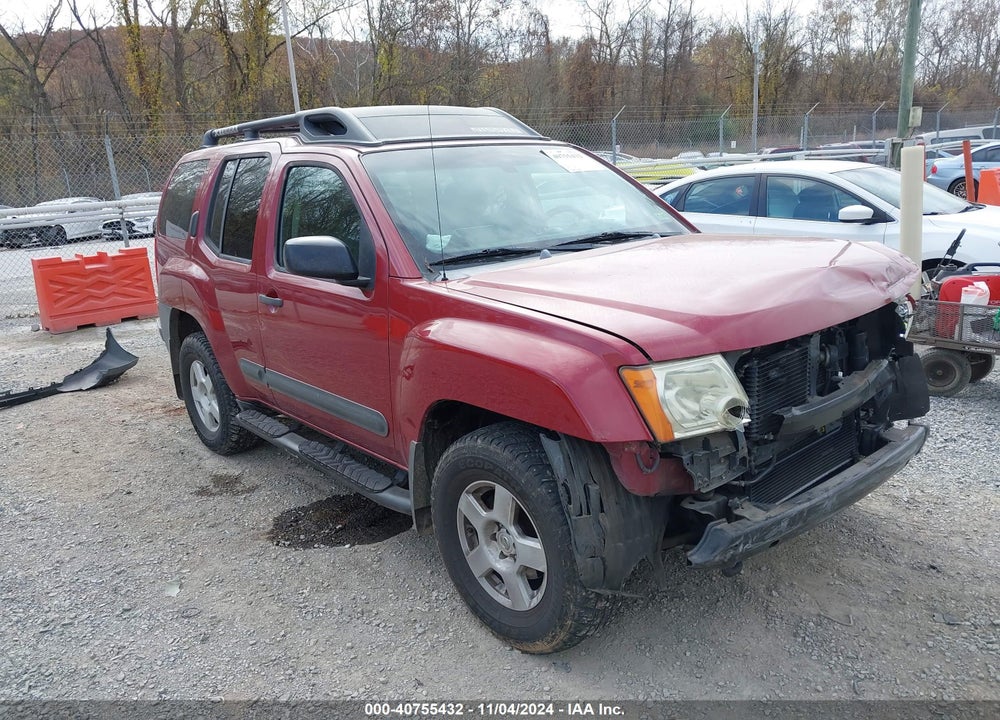 2005 NISSAN XTERRA S VIN: 5N1AN08W75C633420