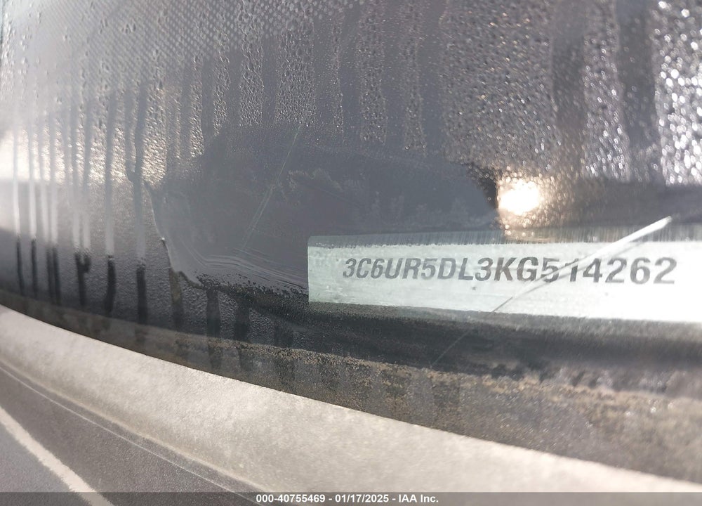 2019 RAM 2500 VIN: 3C6UR5DL3KG514262