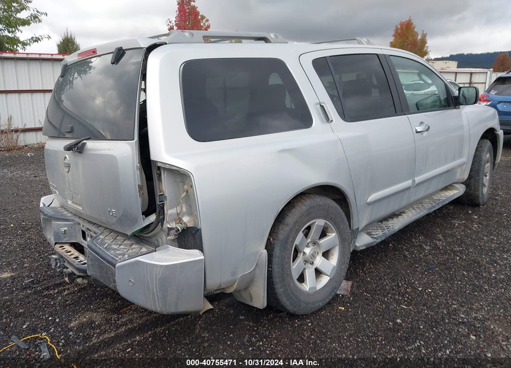 2004 NISSAN PATHFINDER ARMADA LE VIN: 5N1AA08B74N711061