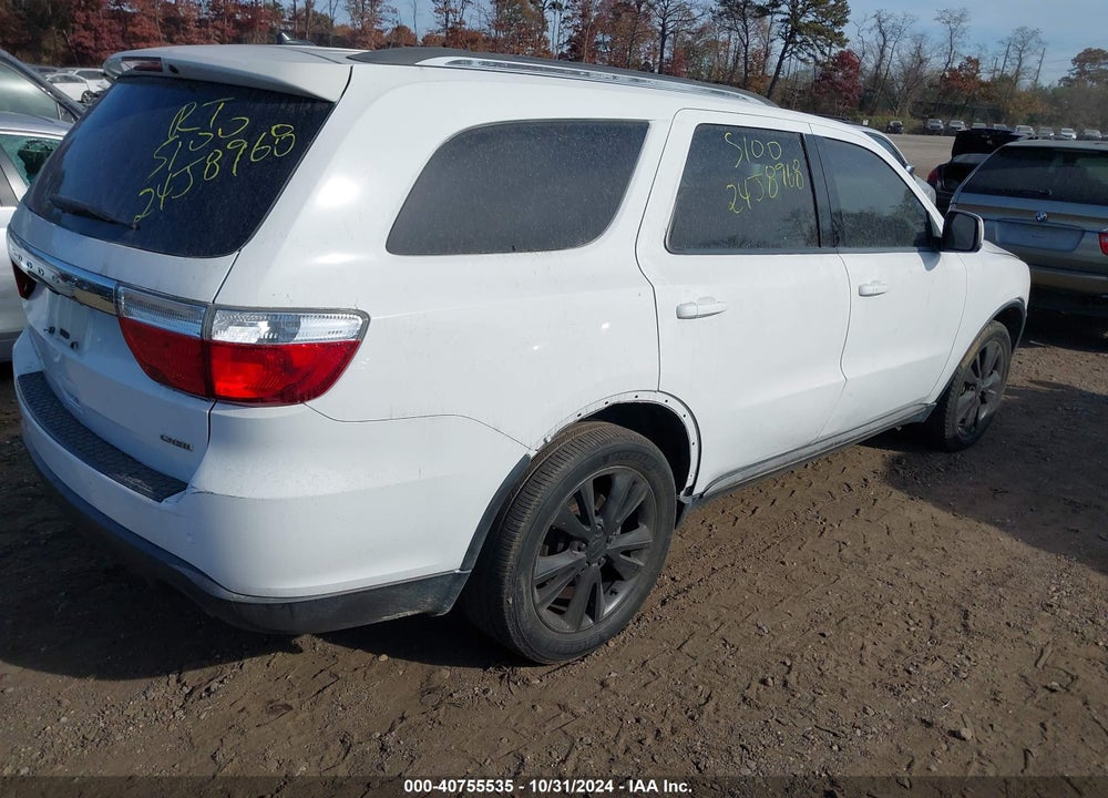 2012 DODGE DURANGO CREW VIN: 1C4RDHDGXCC335545