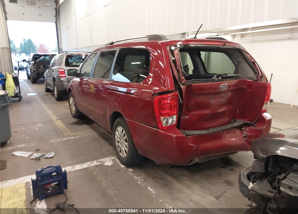 2011 KIA SEDONA LX VIN: KNDMG4C79B6377925