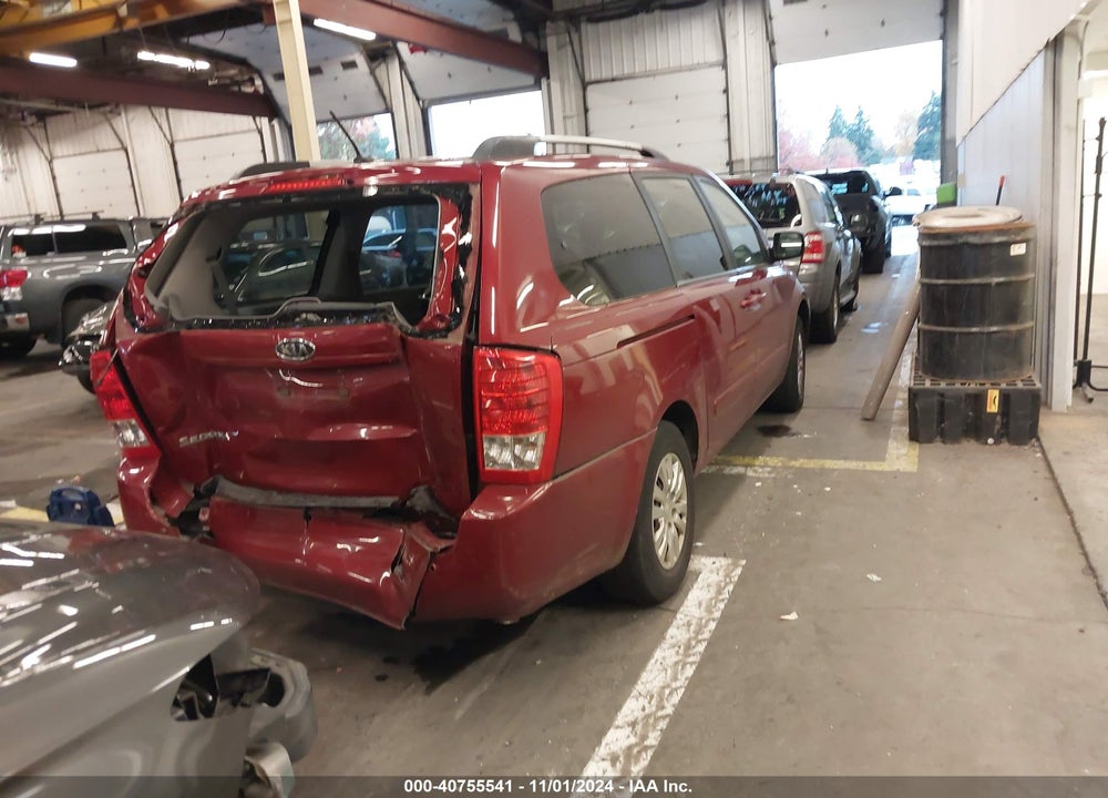 2011 KIA SEDONA LX VIN: KNDMG4C79B6377925