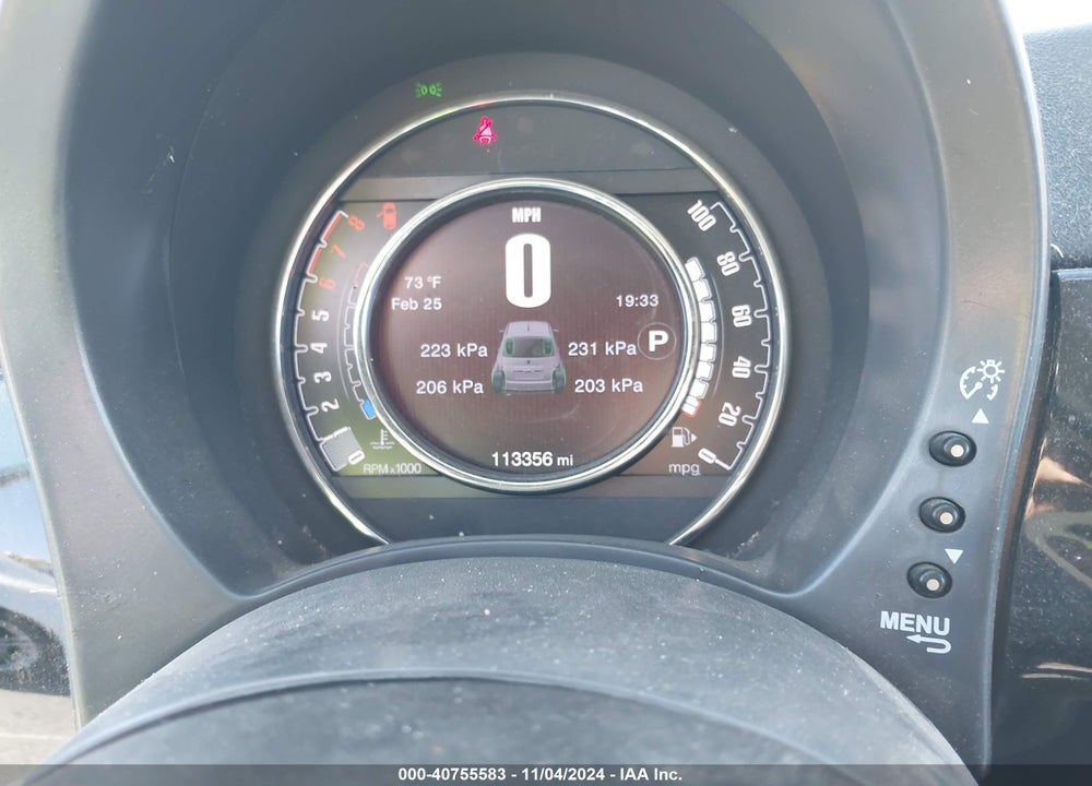 2016 FIAT 500 EASY VIN: 3C3CFFKR1GT126010