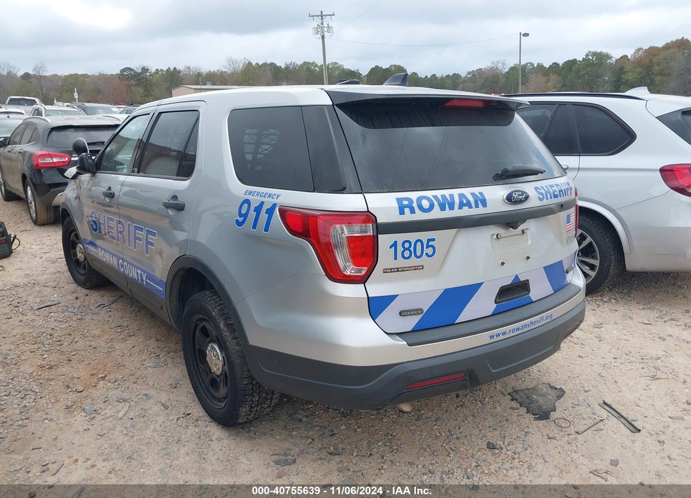 2018 FORD POLICE INTERCEPTOR UTILITY VIN: 1FM5K8AT3JGA32260