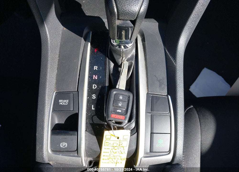 2019 HONDA CIVIC LX VIN: 2HGFC2F67KH519250
