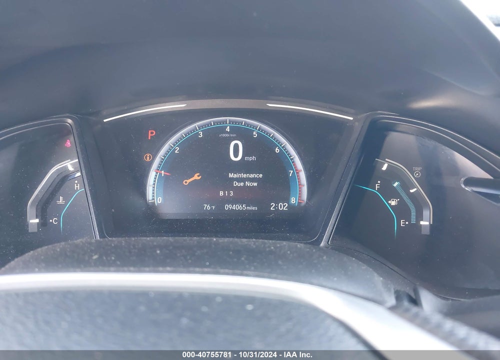 2019 HONDA CIVIC LX VIN: 2HGFC2F67KH519250