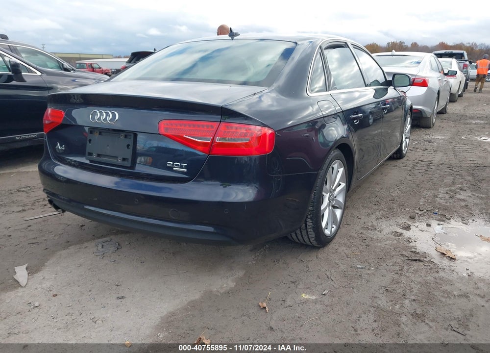 2013 AUDI A4 VIN: WAUFFAFL8DN011107