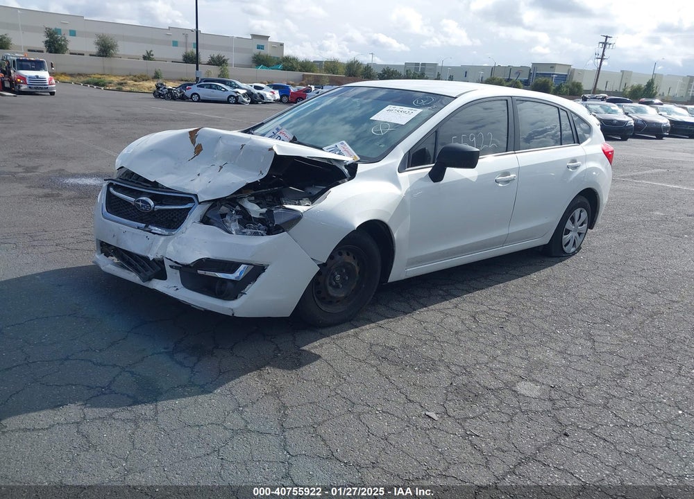 2016 SUBARU IMPREZA 2.0I VIN: JF1GPAA68GH321708