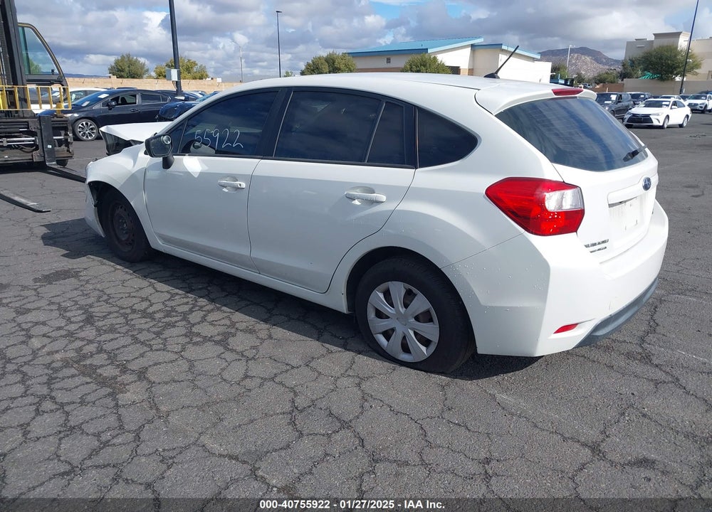 2016 SUBARU IMPREZA 2.0I VIN: JF1GPAA68GH321708
