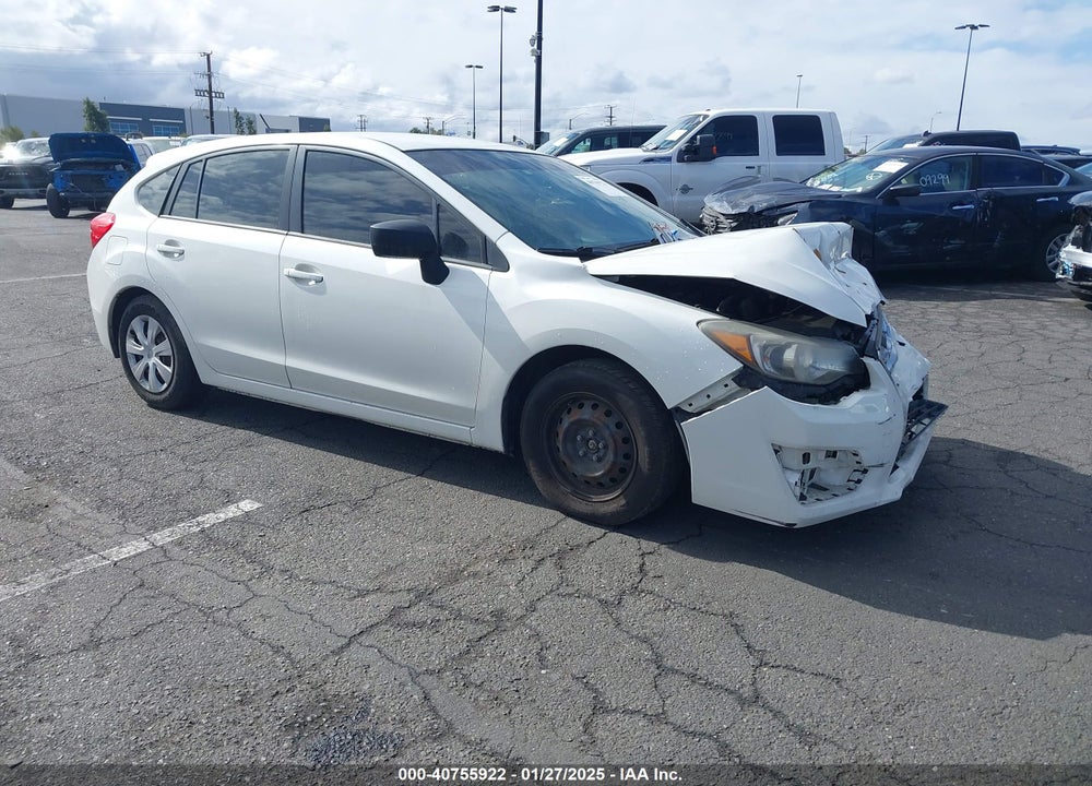 2016 SUBARU IMPREZA 2.0I VIN: JF1GPAA68GH321708