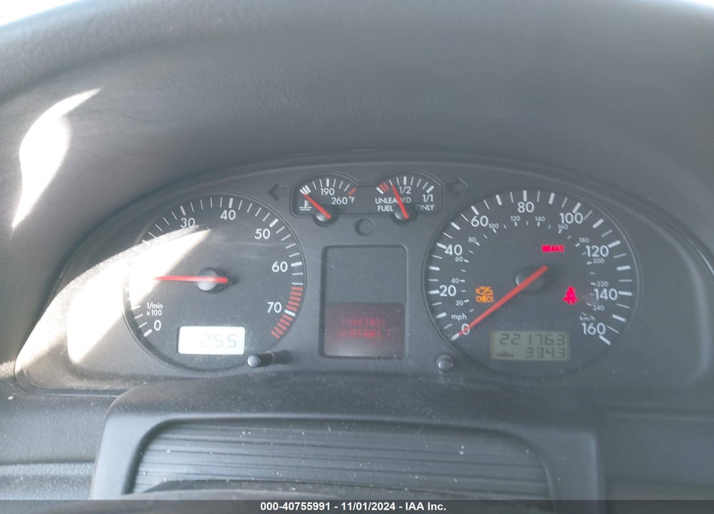 2000 VOLKSWAGEN PASSAT GLS VIN: WVWMA23B4YP216363