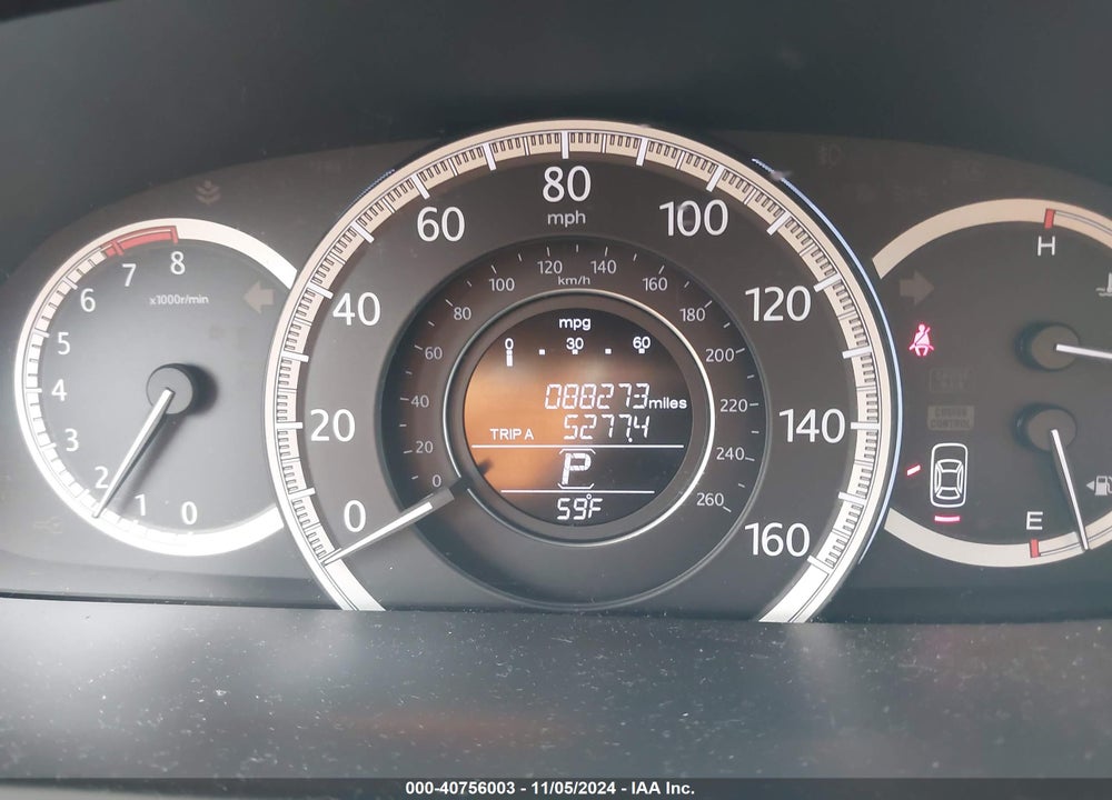 2013 HONDA ACCORD EX-L VIN: 1HGCR2F82DA087476