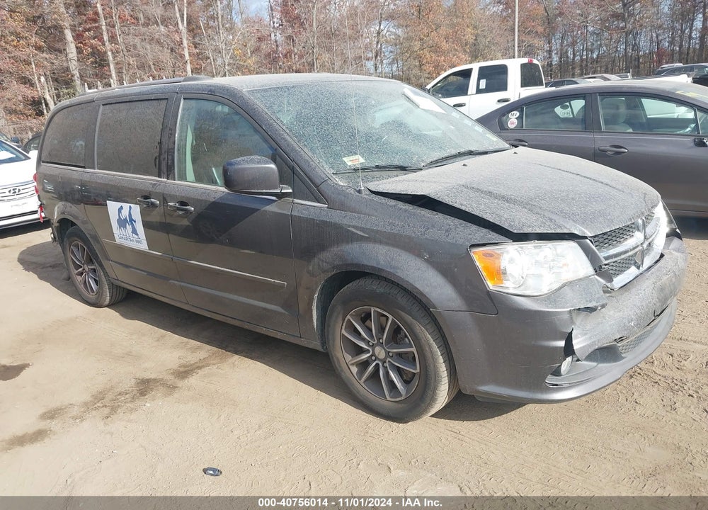 2017 DODGE GRAND CARAVAN SXT VIN: 2C4RDGCG0HR807505