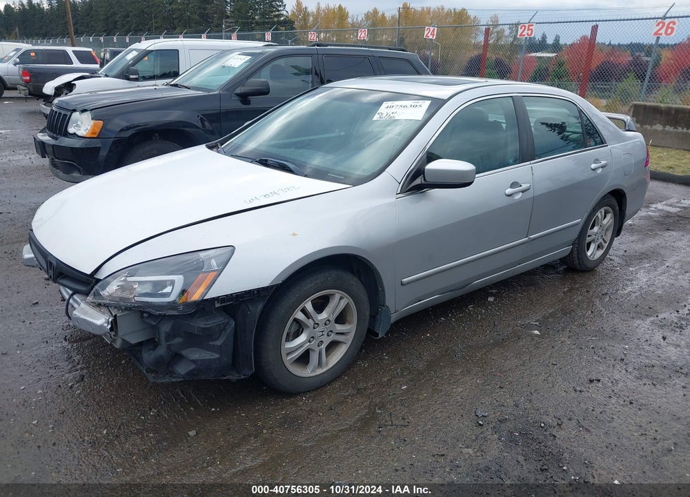 2007 HONDA ACCORD 2.4 EX VIN: 1HGCM56887A174660