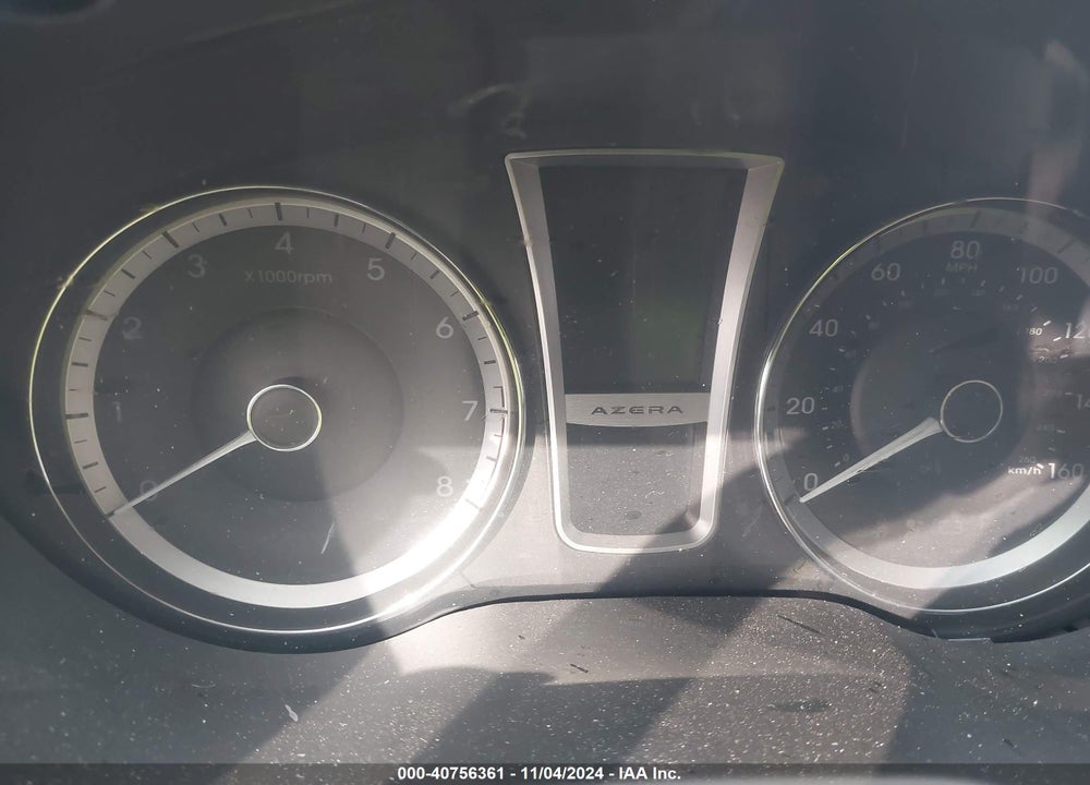 2013 HYUNDAI AZERA VIN: KMHFH4JG8DA205809
