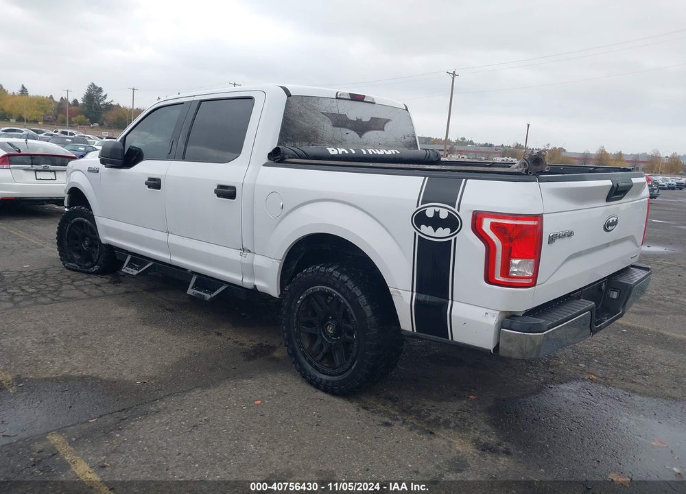 2016 FORD F-150 XLT VIN: 1FTEW1E80GKD01830