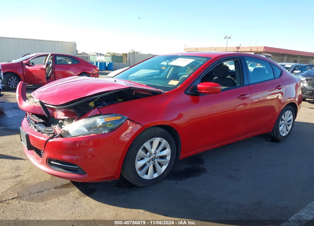 2014 DODGE DART SXT VIN: 1C3CDFBB8ED742167