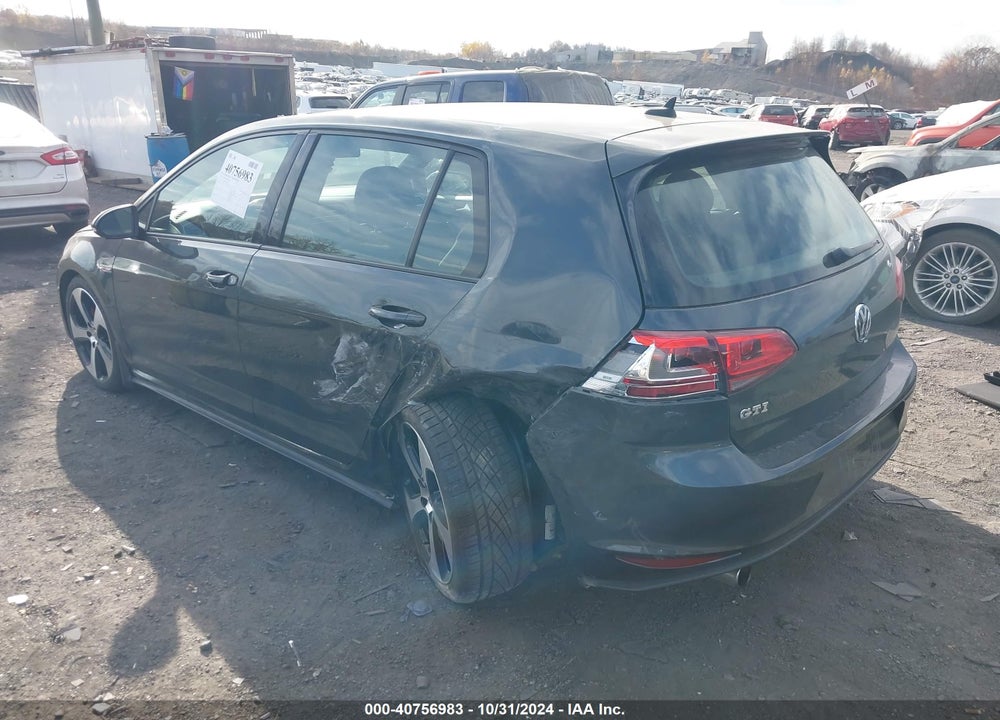 2017 VOLKSWAGEN GOLF GTI AUTOBAHN 4-DOOR/S 4-DOOR/SE 4-DOOR/SPORT 4-DOOR VIN: 3VW4T7AU4HM071226