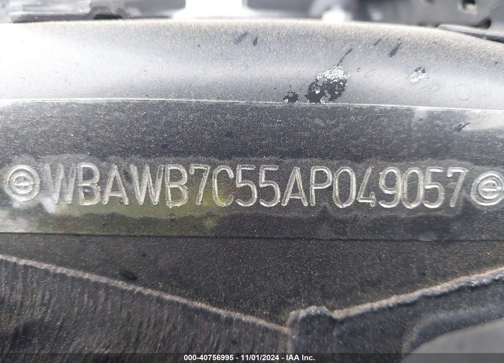 2010 BMW 335I VIN: WBAWB7C55AP049057