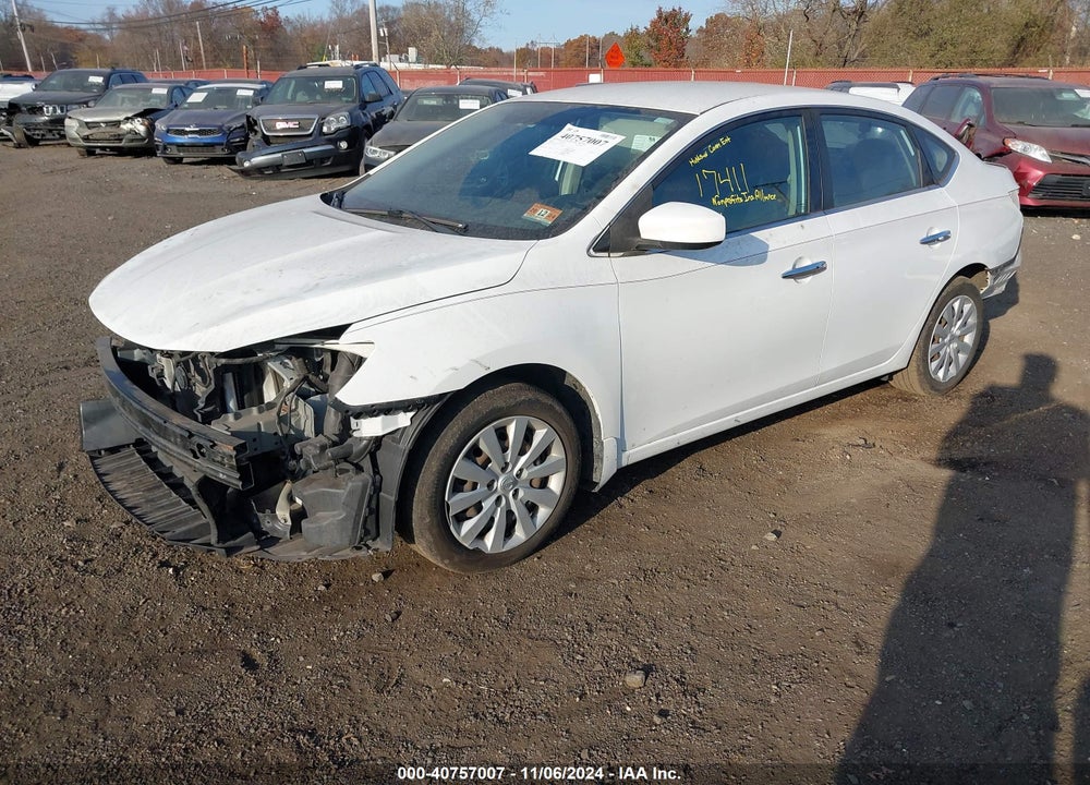 2017 NISSAN SENTRA SV VIN: 3N1AB7AP2HY396102