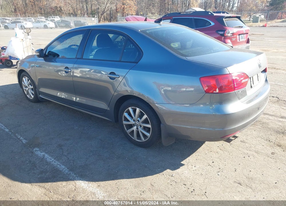 2012 VOLKSWAGEN JETTA 2.5L SE VIN: 3VWDP7AJ5CM396941