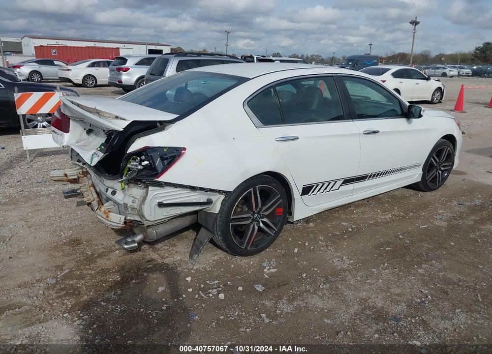 2016 HONDA ACCORD SPORT VIN: 1HGCR2F52GA104402
